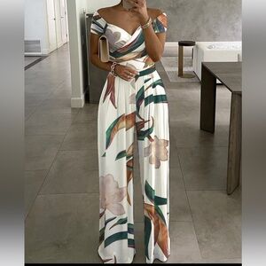 NWOT Off the Shoulder Jumpsuit